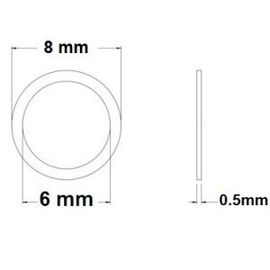 واشر روی بلبرینگ هندپیس سوهان برقی Thin Gaskets